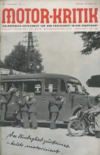 Motor-Kritik 1939 Heft 19