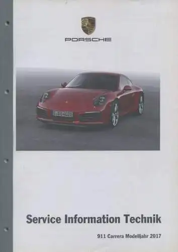 Porsche 911 Carrera Service Information Technik 2017