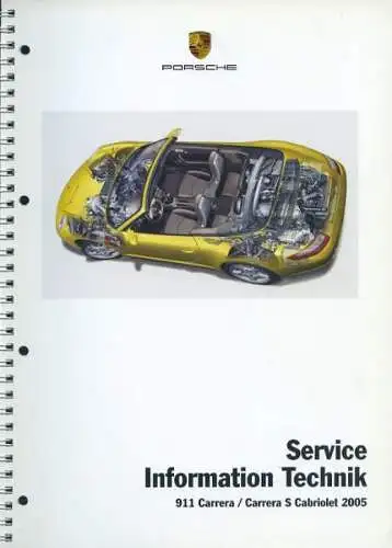 Porsche 911 Carrera / S Cabriolet Service Information Technik 2005