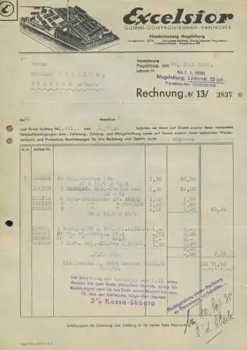 Excelsior, Hannover Rechnung 1930