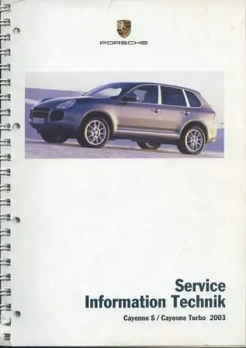 Porsche Cayenne Service Information Technik 2003