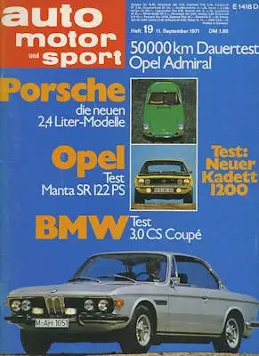 Auto, Motor & Sport 1971 Heft 19