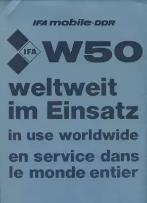 IFA W 50 Plakat 1987