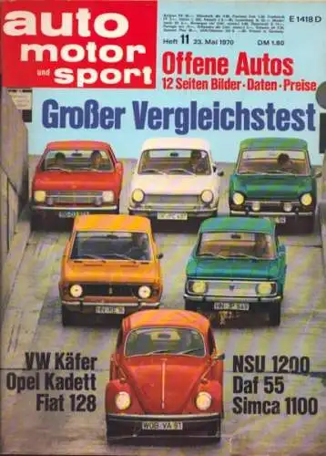 Auto, Motor & Sport 1970 Heft 11