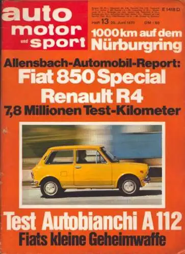 Auto, Motor & Sport 1970 Heft 13