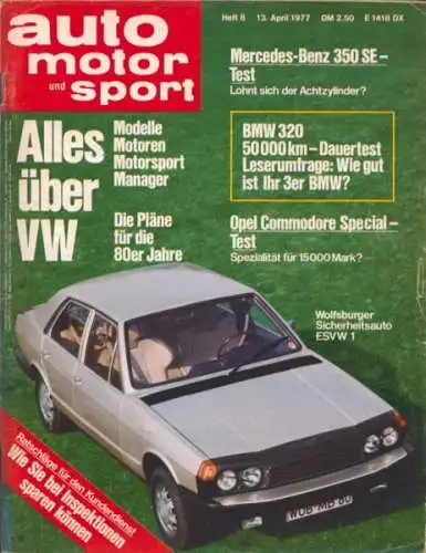 Auto, Motor & Sport 1977 Heft 8