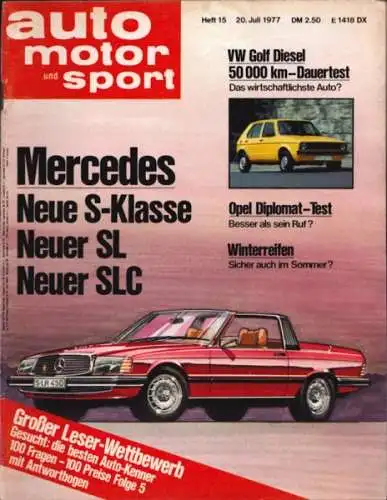 Auto, Motor & Sport 1977 Heft 15