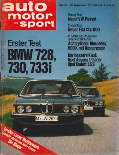 Auto, Motor & Sport 1977 Heft 20