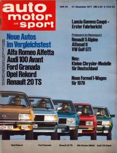 Auto, Motor & Sport 1977 Heft 26