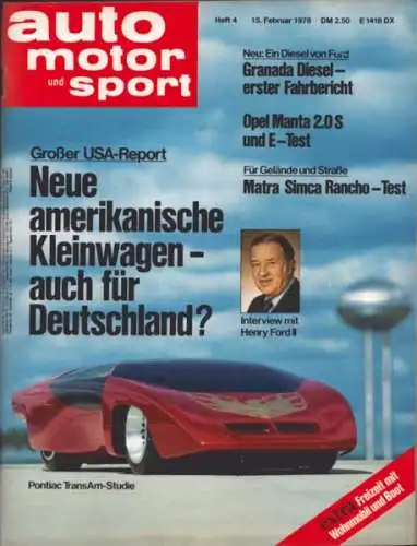 Auto, Motor & Sport 1978 Heft 4