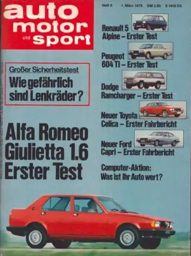 Auto, Motor & Sport 1978 Heft 5