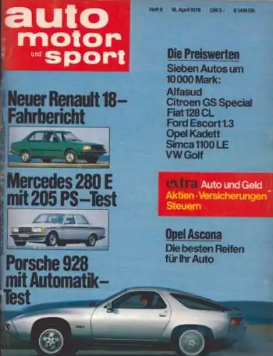 Auto, Motor & Sport 1978 Heft 8