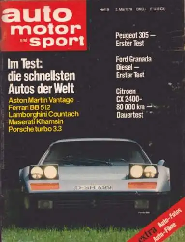 Auto, Motor & Sport 1978 Heft 9