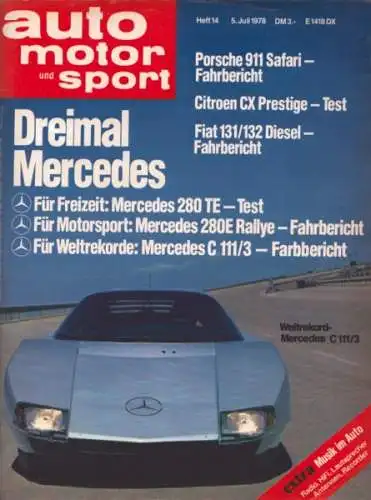 Auto, Motor & Sport 1978 Heft 14