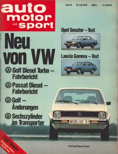 Auto, Motor & Sport 1978 Heft 15