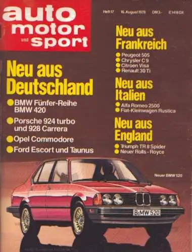 Auto, Motor & Sport 1978 Heft 17