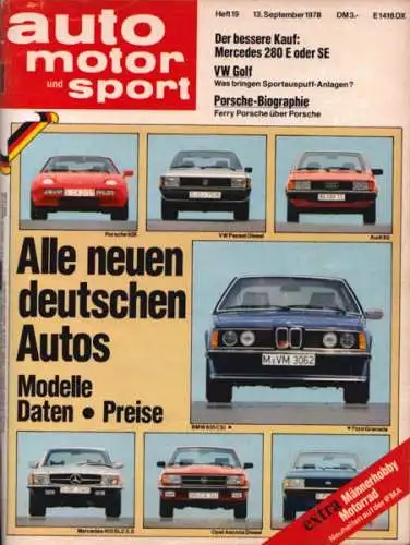 Auto, Motor & Sport 1978 Heft 19