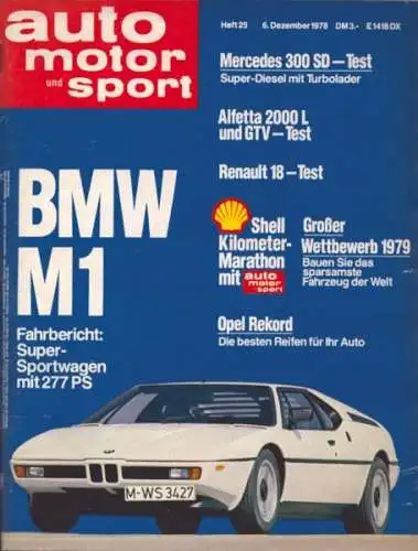 Auto, Motor & Sport 1978 Heft 25