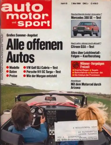 Auto, Motor & Sport 1980 Heft 10