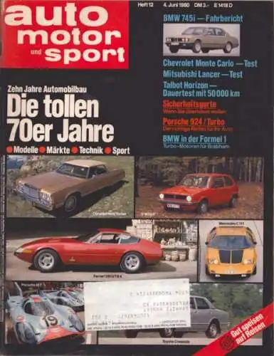 Auto, Motor & Sport 1980 Heft 12