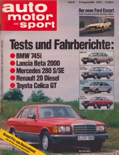 Auto, Motor & Sport 1980 Heft 18