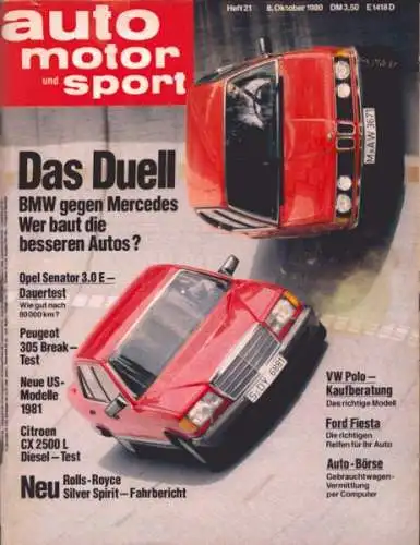 Auto, Motor & Sport 1980 Heft 21