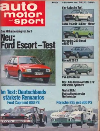 Auto, Motor & Sport 1980 Heft 24