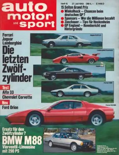 Auto, Motor & Sport 1983 Heft 15