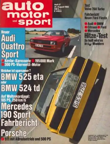 Auto, Motor & Sport 1983 Heft 17