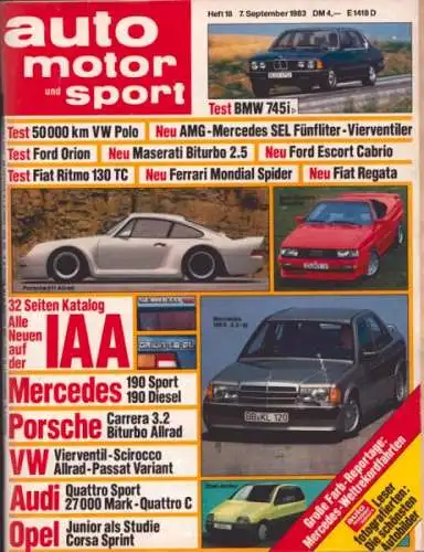 Auto, Motor & Sport 1983 Heft 18