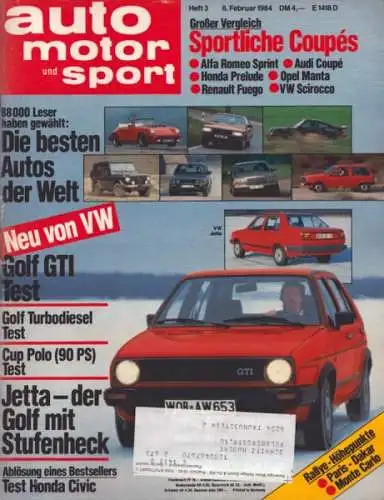 Auto, Motor & Sport 1984 Heft 3