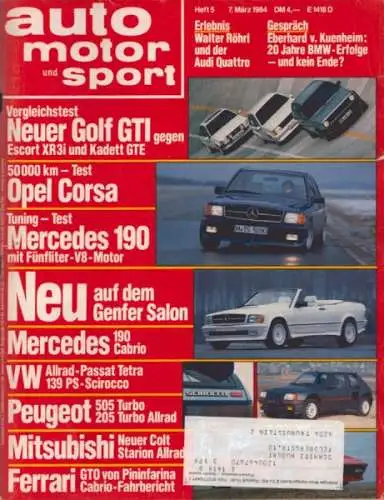 Auto, Motor & Sport 1984 Heft 5