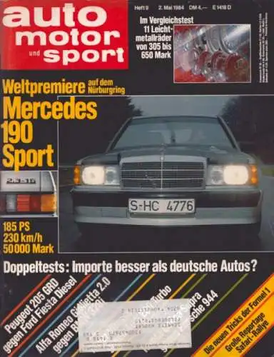 Auto, Motor & Sport 1984 Heft 9