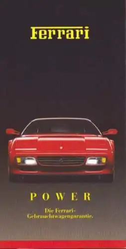 Ferrari Gebrauchtwagengarantie ca. 1997