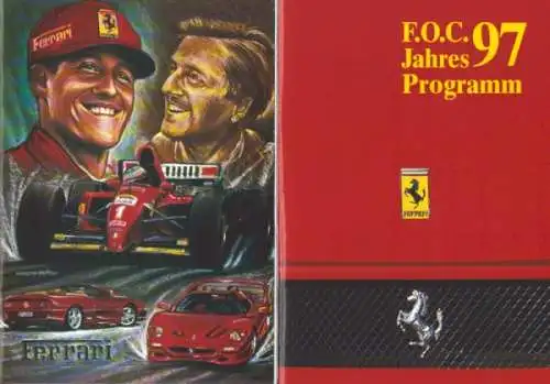 Ferrari Programm Racing days Nürburgring 4.-6.7.1997