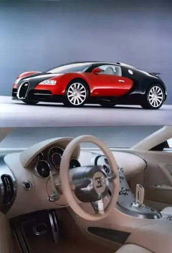 Bugatti EB 16.4 Veyron Pressemappe Frankfurt 2001