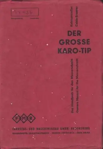 Messerschmitt Der grosse KARO-Tip 1961