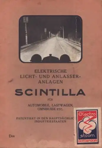 Scintilla Elektrische Licht- und Anlasseranlagen 8.1925