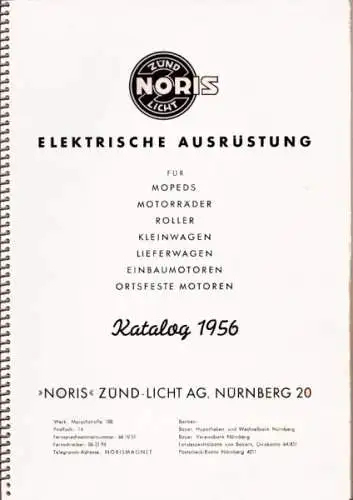 Noris Elektrische Ausrüstung Katalog 1956