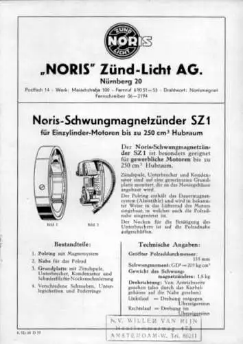 Noris Schwungmagnetzünder SZ 1 4.1952