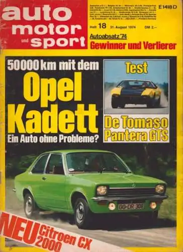 Auto, Motor & Sport 1974 Heft 18