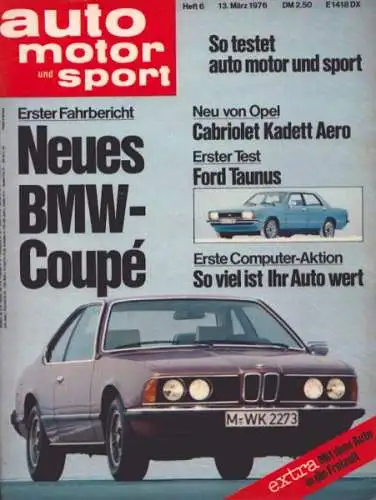 Auto, Motor & Sport 1976 Heft 6