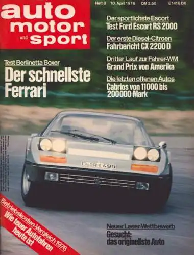 Auto, Motor & Sport 1976 Heft 8