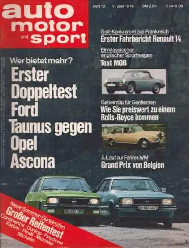 Auto, Motor & Sport 1976 Heft 12