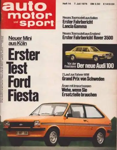 Auto, Motor & Sport 1976 Heft 14