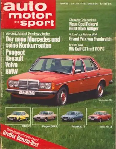 Auto, Motor & Sport 1976 Heft 15