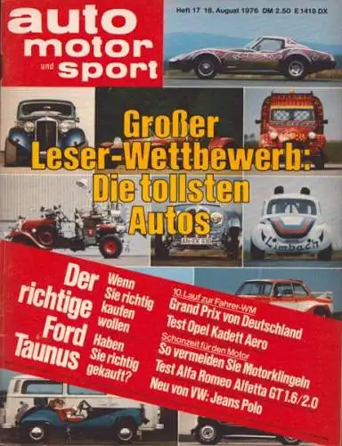 Auto, Motor & Sport 1976 Heft 17