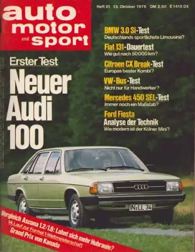 Auto, Motor & Sport 1976 Heft 21