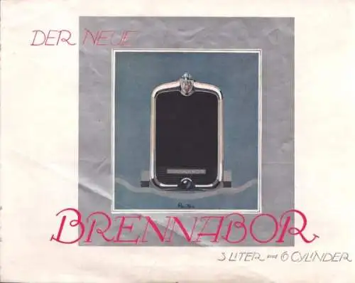 Brennabor 12/55 PS Prospekt ca. 1928