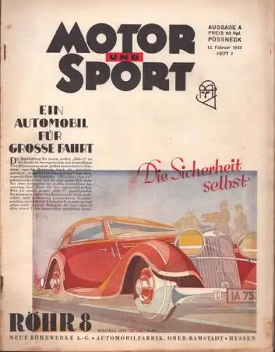 Motor & Sport 1933 Heft 7